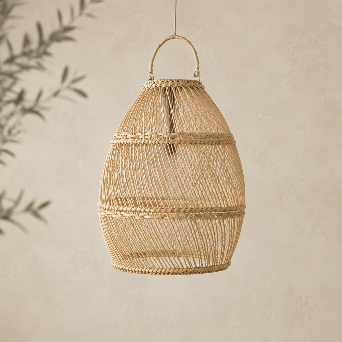 Celina Oversized Handwoven Rattan Pendant Lampshade – 4 Sizes