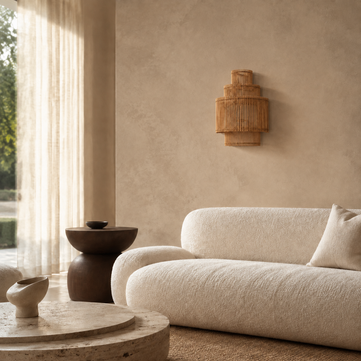 Dalila Handwoven Rattan Wall Sconce Shade