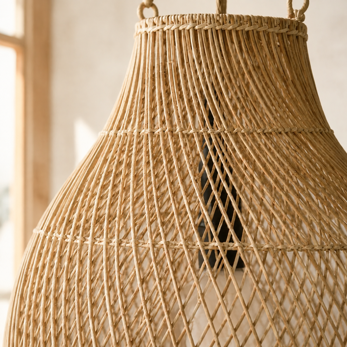 Oversized Sculptural Juno Woven Pendant Light
