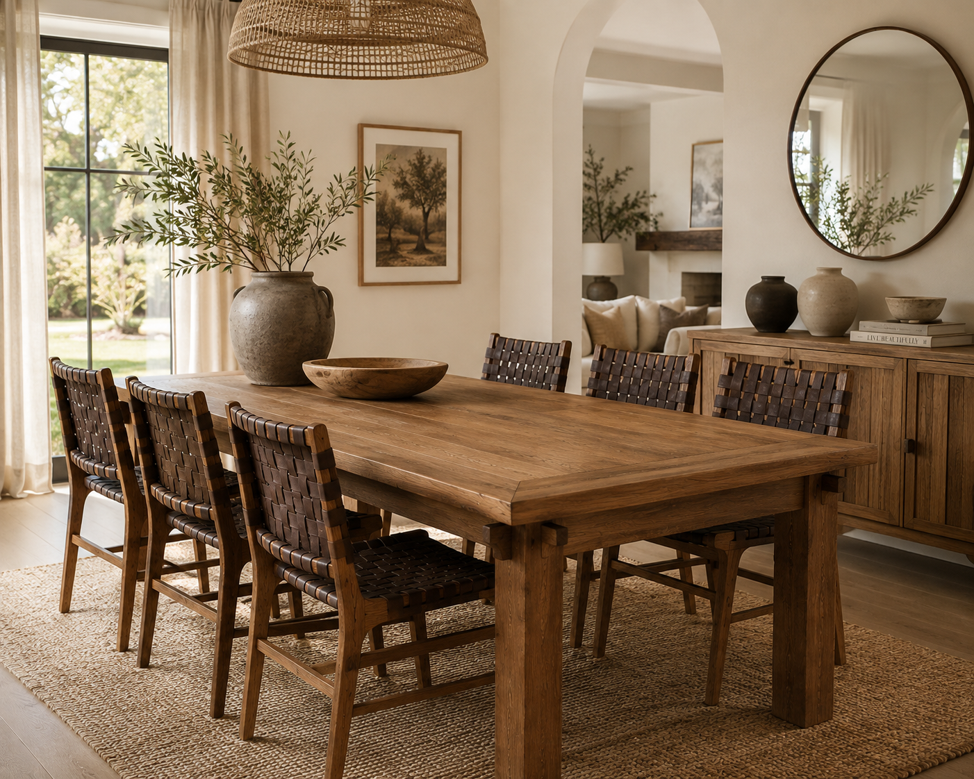 Lawas Reclaimed Teak Dining Table – Solid Wood Artisan Dining Table