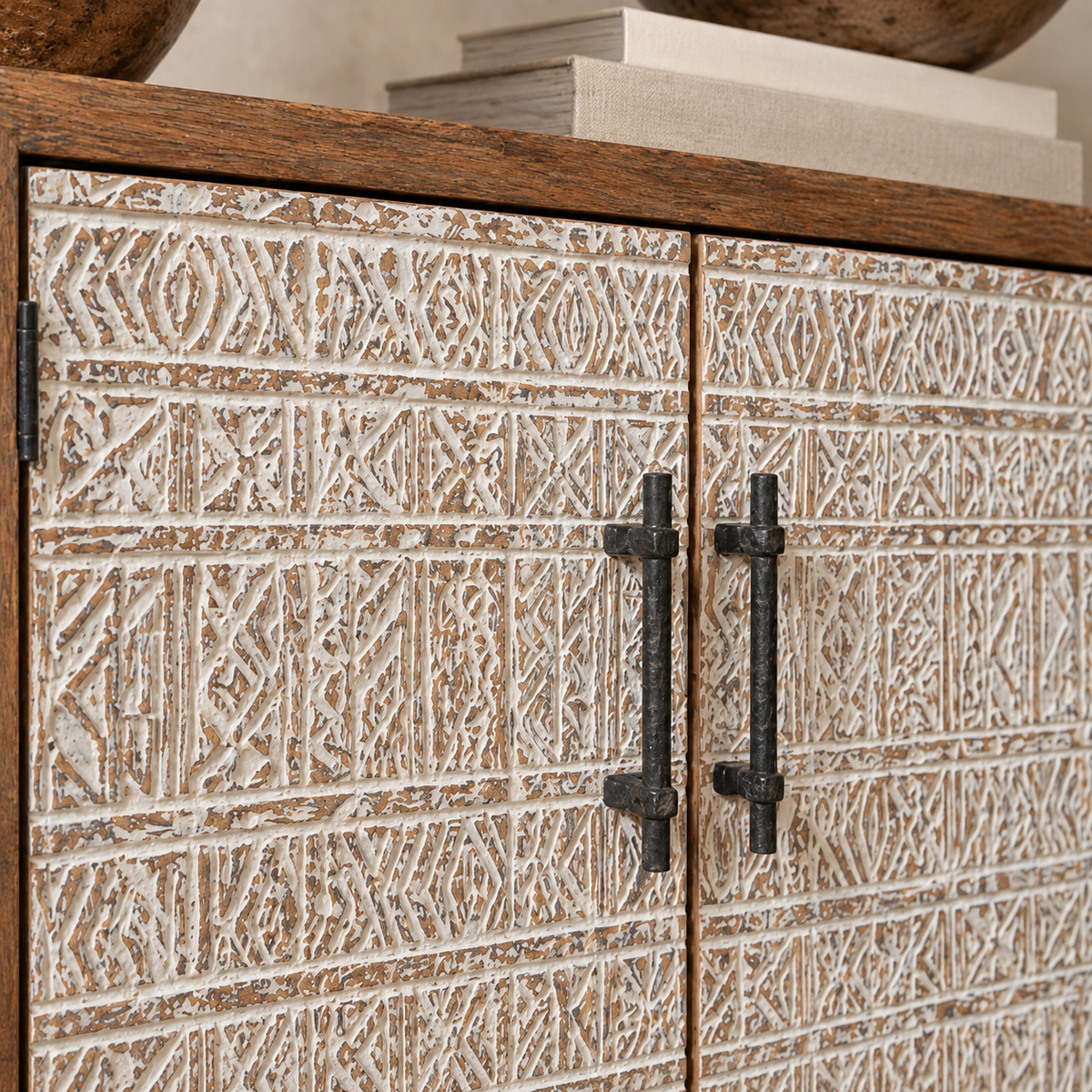 Marjorie Hand-Carved Reclaimed Teakwood Sideboard
