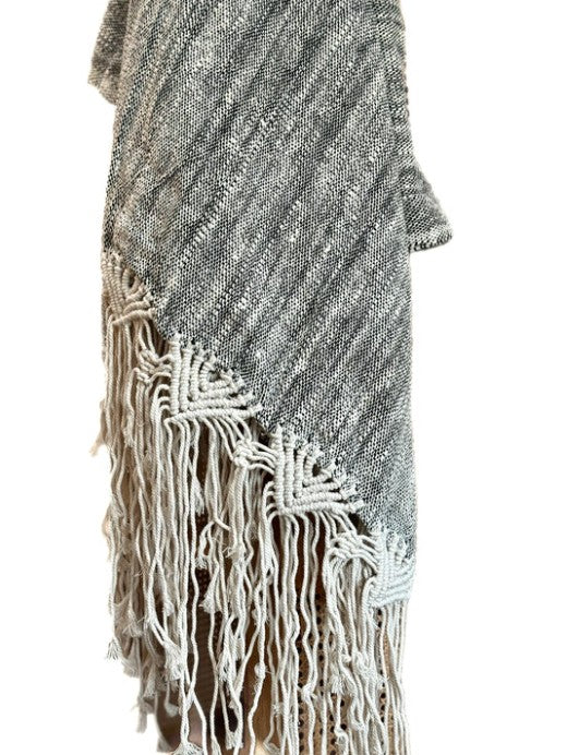 Mountain Artisan Hand-Stitched Balinese Throw – Black