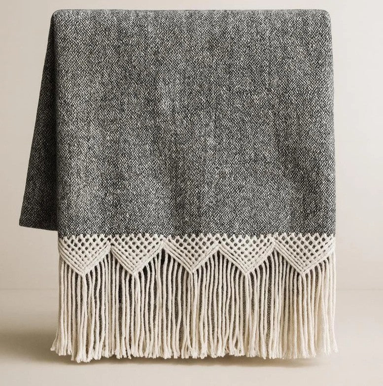 Mountain Artisan Hand-Stitched Balinese Throw – Black