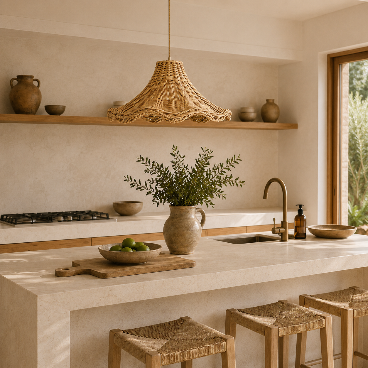 Ophelia Natural Rattan Pendant Shade