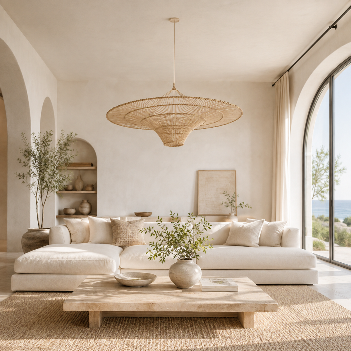 Sabrina Oversized Handwoven Rattan Pendant Lampshade
