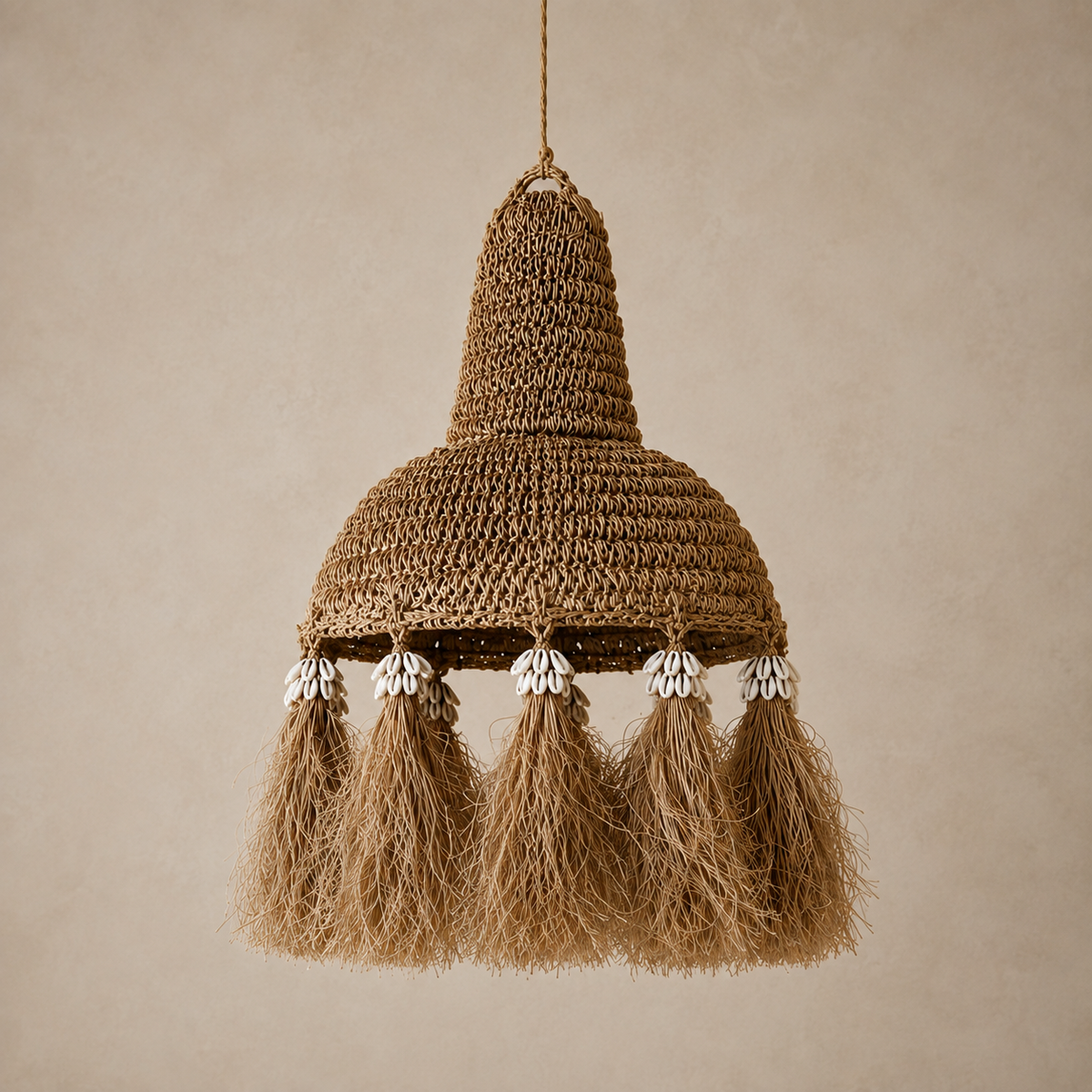Seminyak Handwoven Palm Leaf Pendant Shade