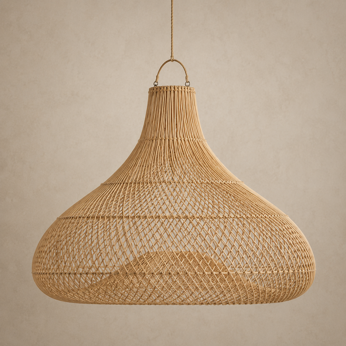 Silas Handwoven Rattan Pendant Light