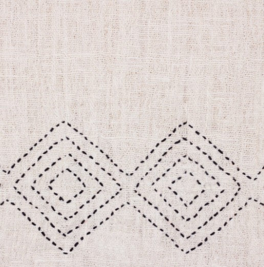 Nalu Handwoven Raw Cotton Throw – Natural Ivory