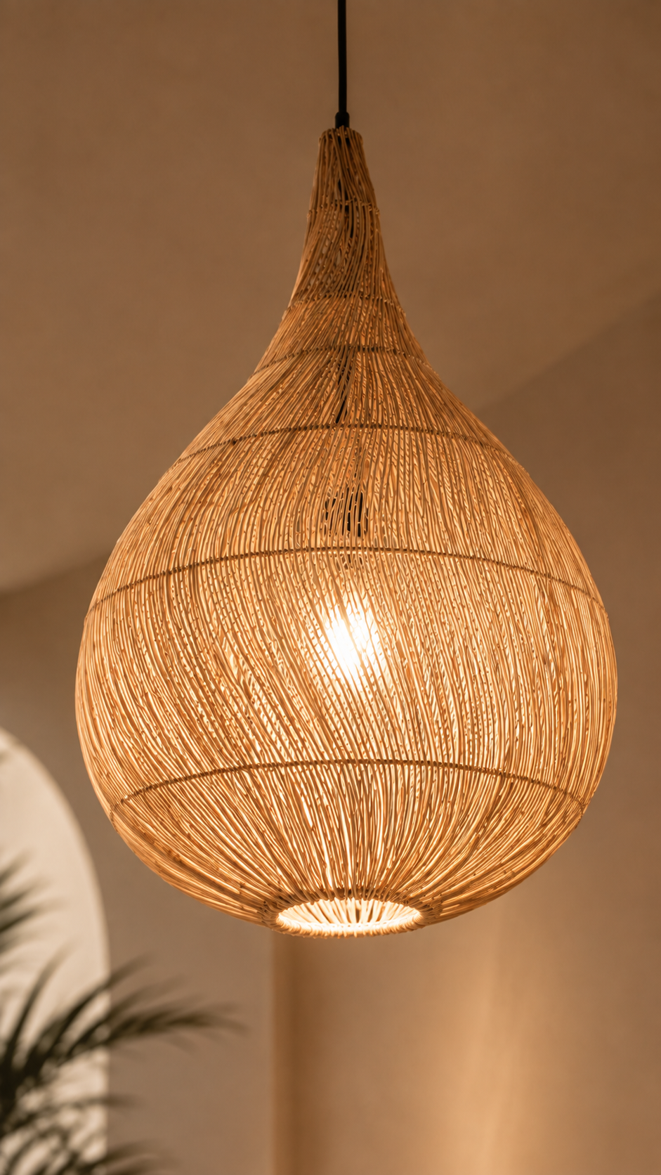 Alannah Handwoven Rattan Pendant Light