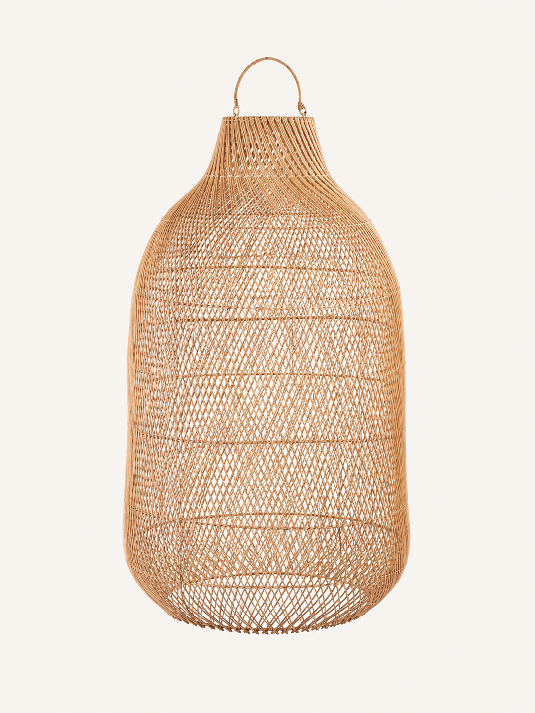 Asher Oversized Handwoven Rattan Pendant Light