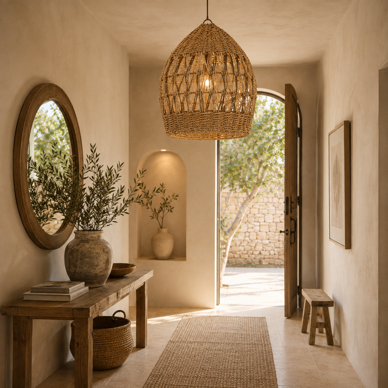 Azura Handwoven Seagrass Pendant Shade