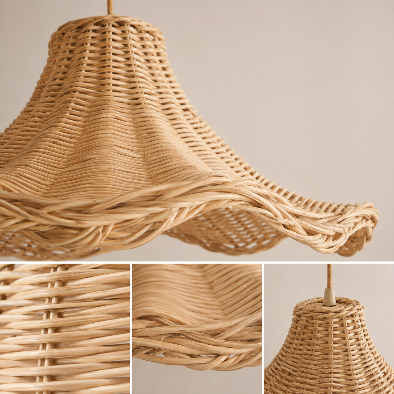 Ophelia Natural Rattan Pendant Shade