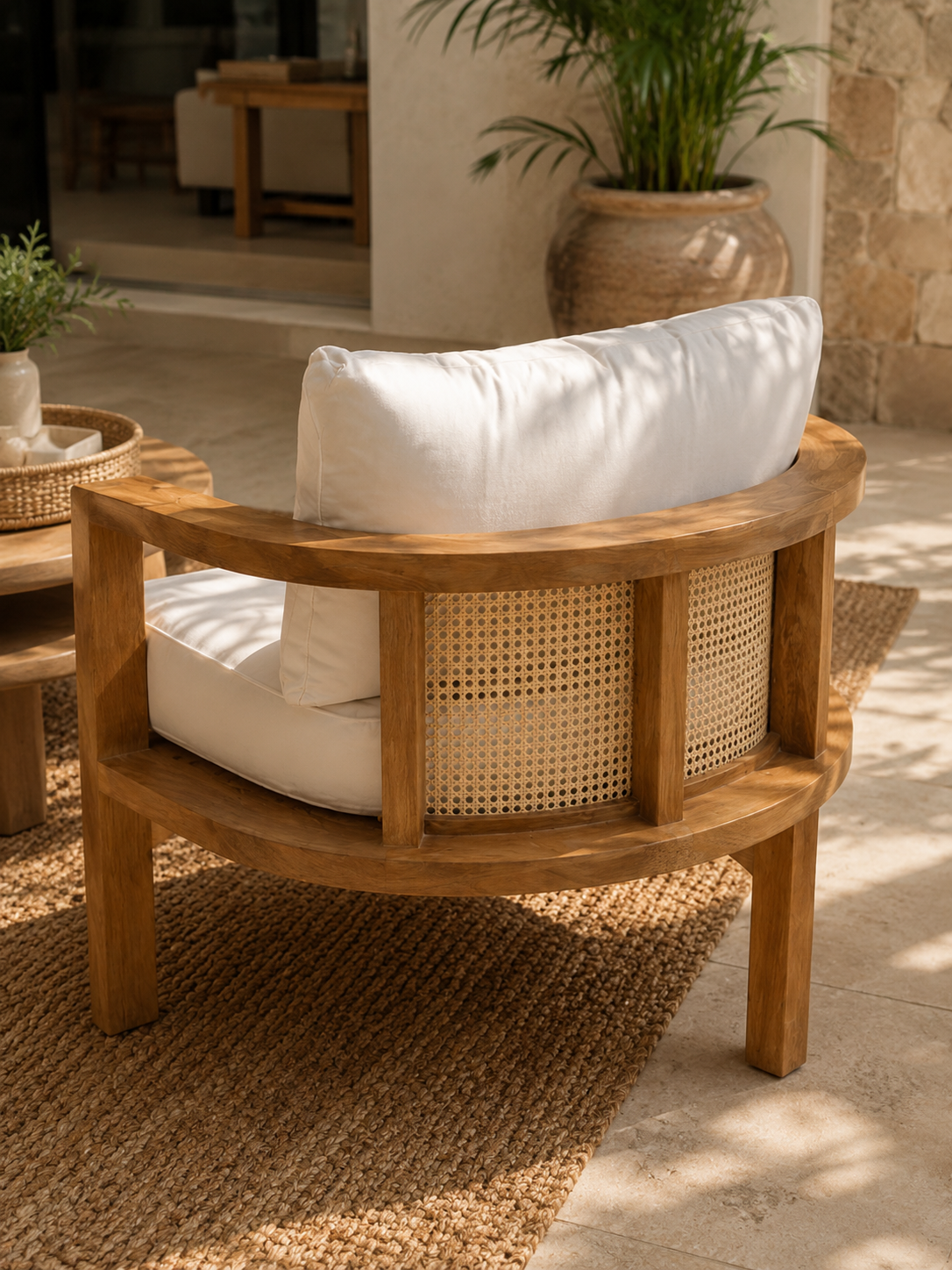 Davos Solid Teak Lounge Set – Luxury Outdoor &amp; Indoor Patio Furniture