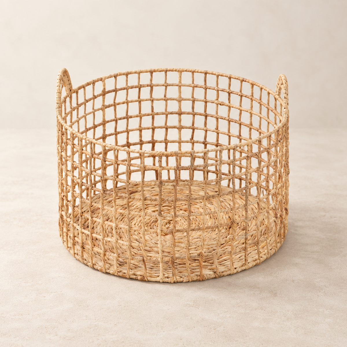 Emily Handwoven Water Hyacinth Storage Basket