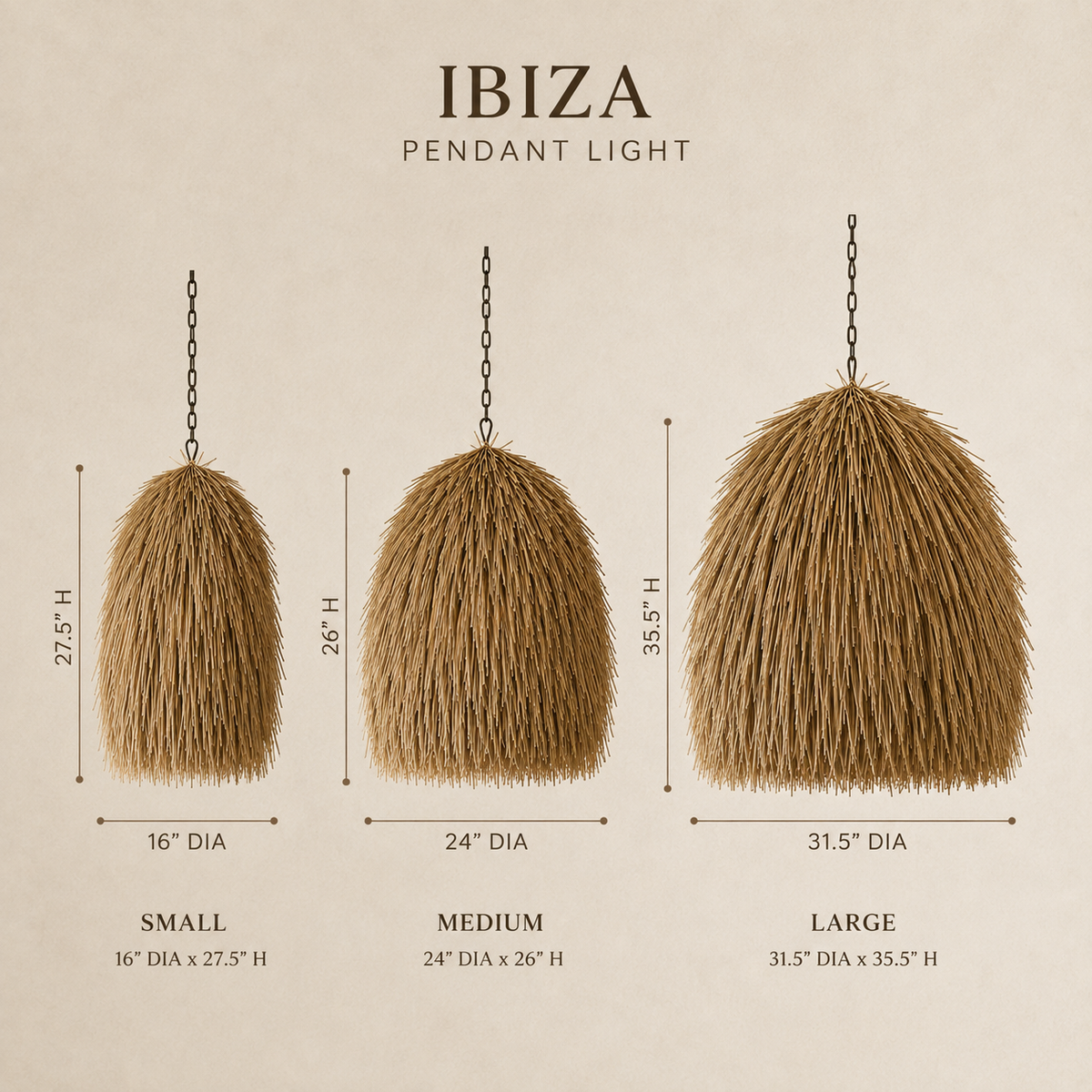 Ibiza Alang-Alang Grass Pendant Light