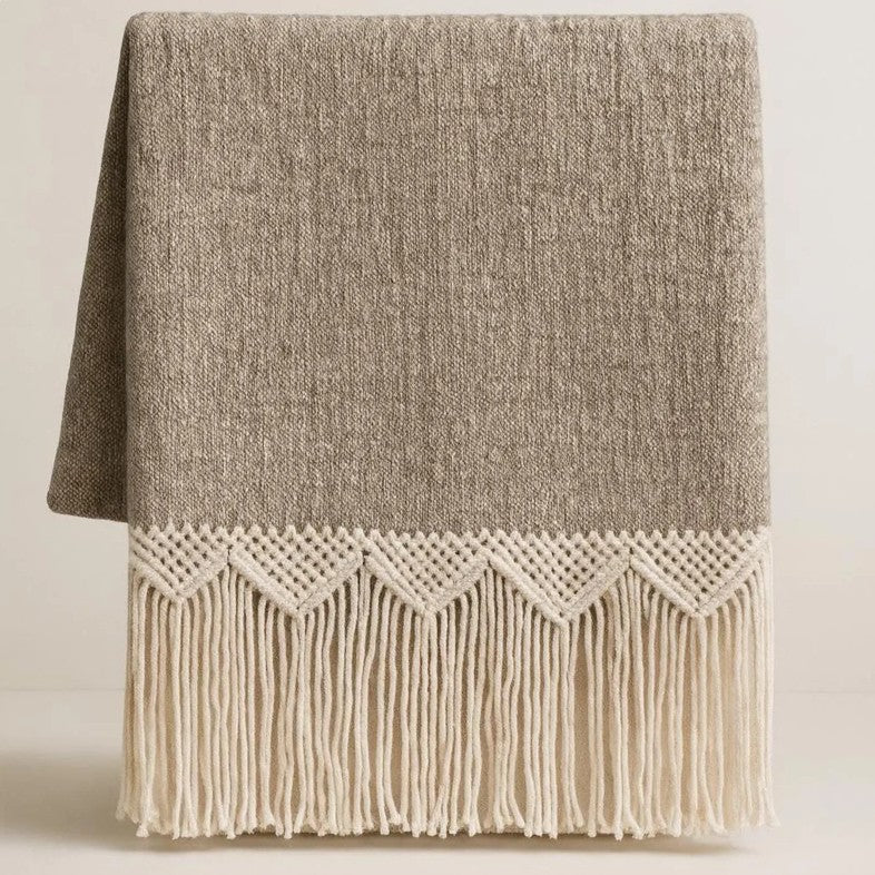 Mountain Artisan Hand-Stitched Balinese Throw – Brown