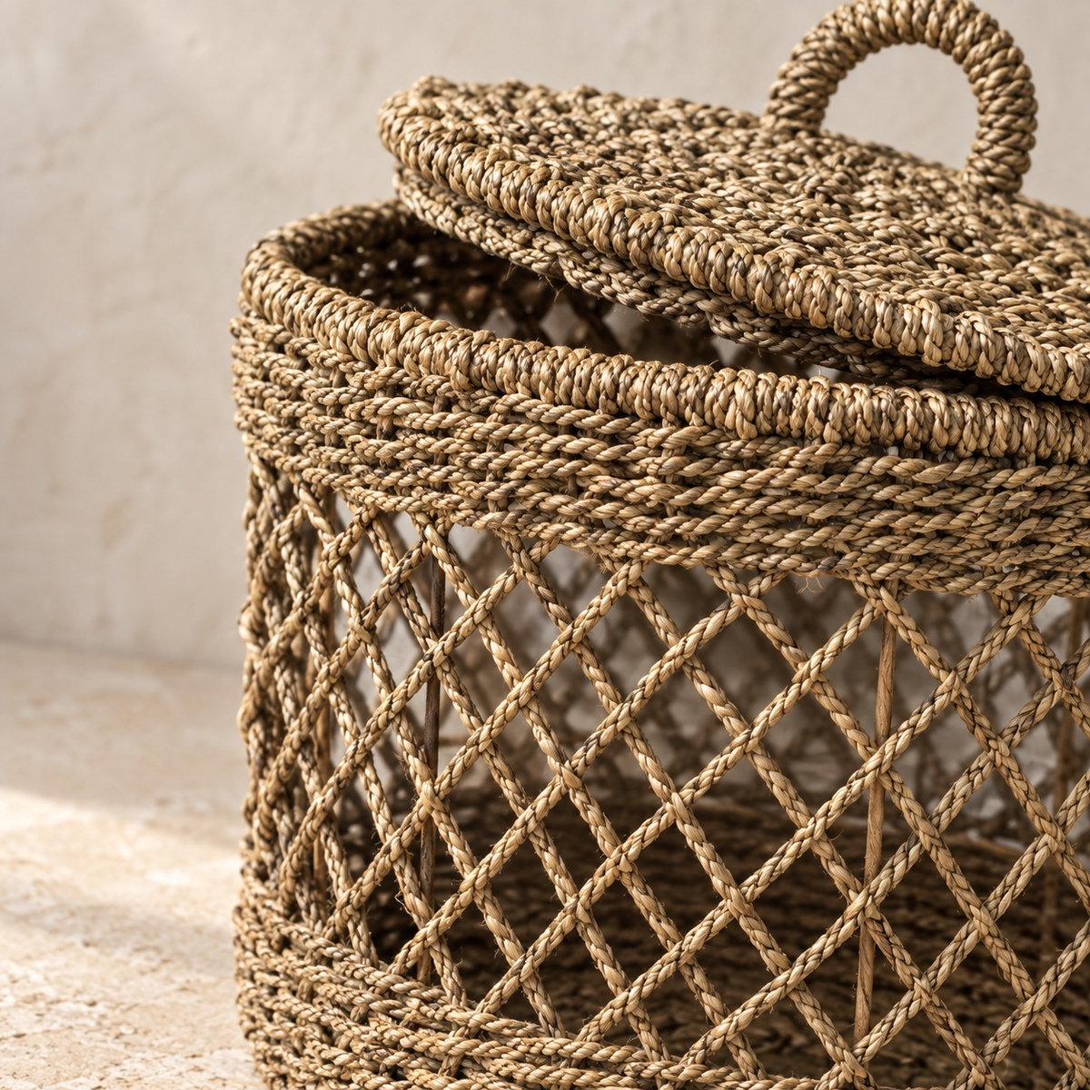 Rara Handwoven Natural Fiber Storage Basket