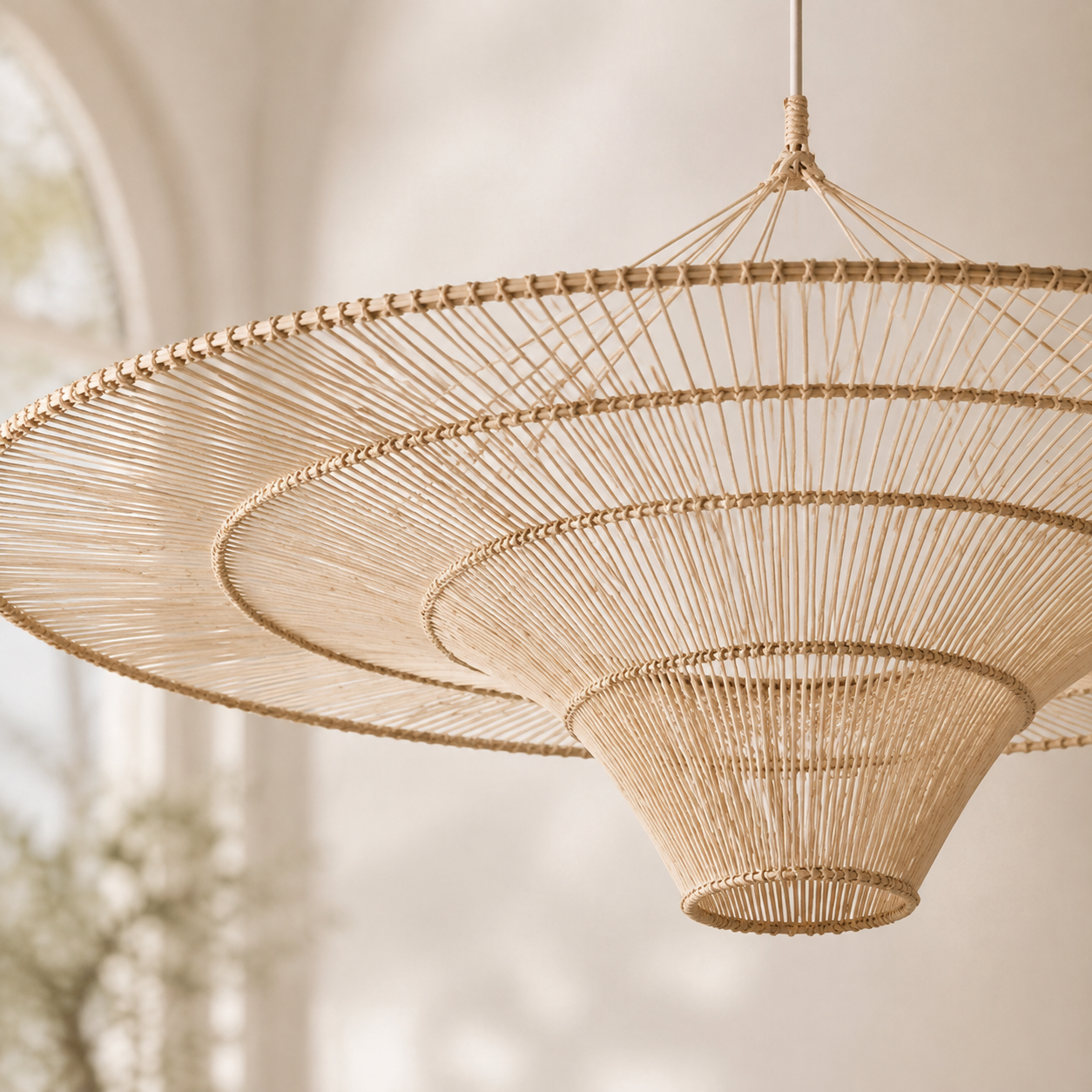 Sabrina Oversized Handwoven Rattan Pendant Lampshade
