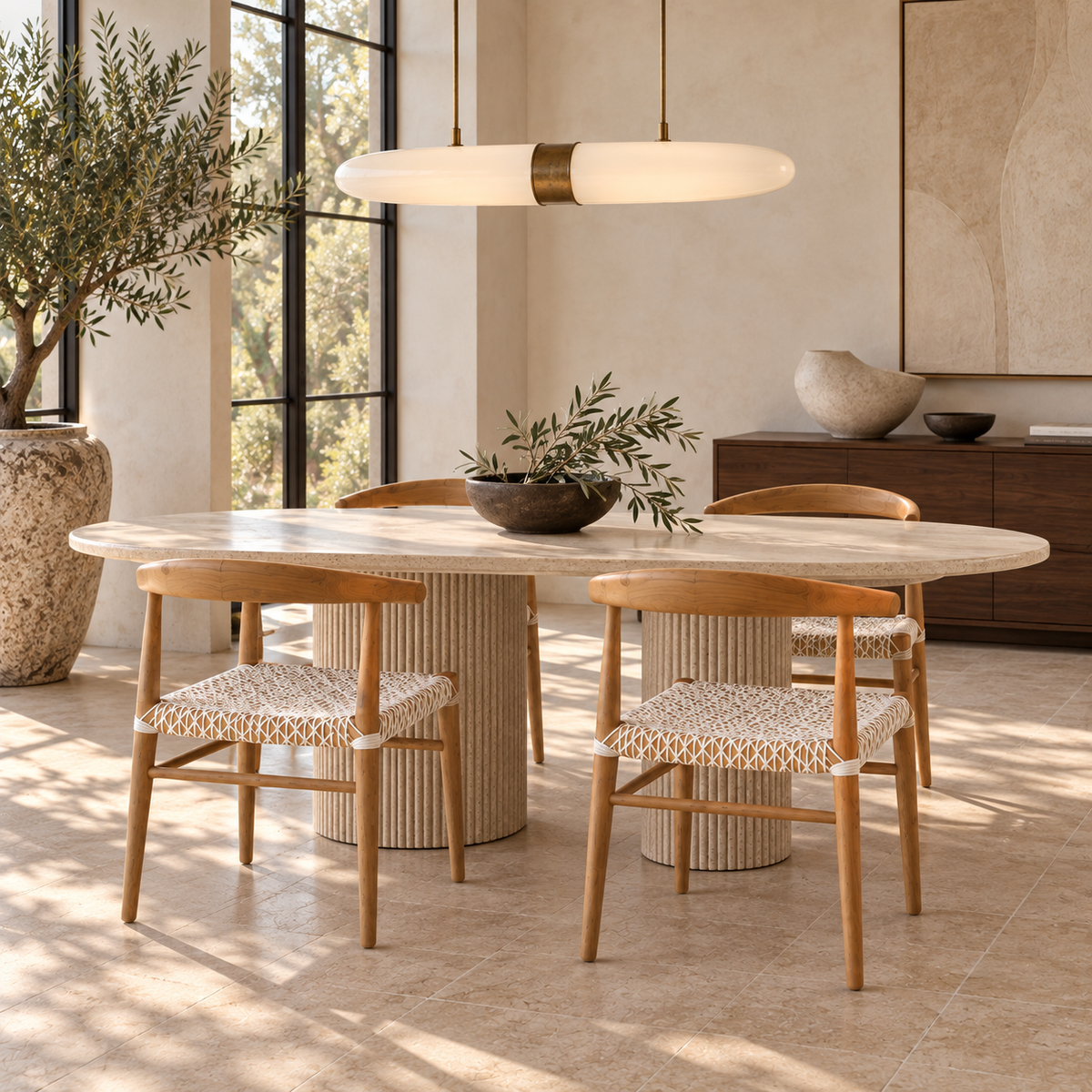 Siesta Teak & Synthetic Rope Dining Chair – Natural