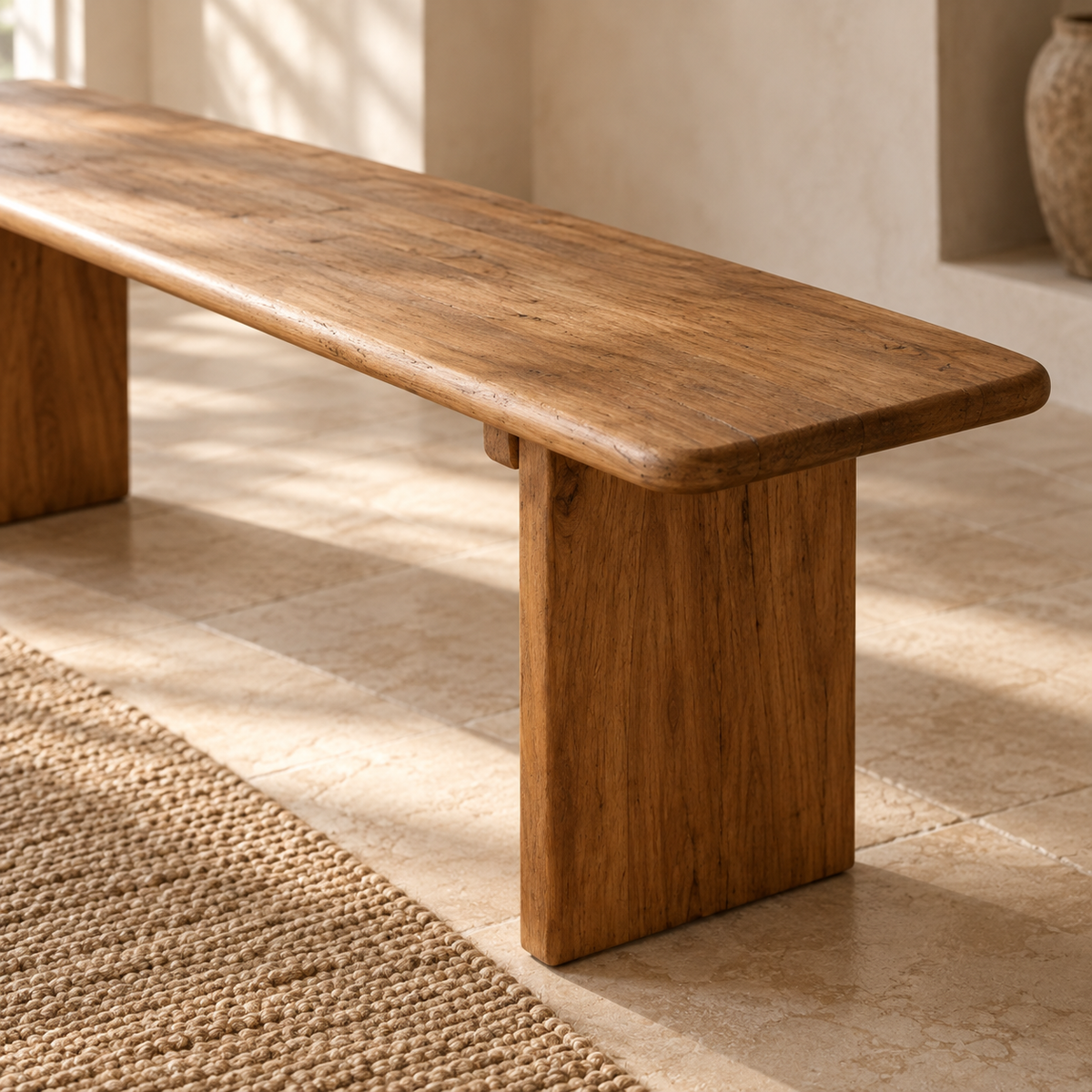 Uma Recycled Teakwood Dining Bench – Sustainable, Timeless Design